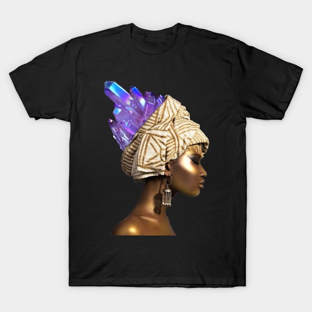 Crystallized I -purple T-Shirt by Pancake10